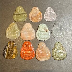 Vintage Semi Precious Stone Buddha - 1 PIECE